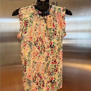 Colorful Sleeveless Blouse